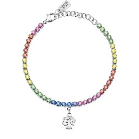 Barevný ocelový náramek s krystaly Family LPS05ARR72 La Petite Story