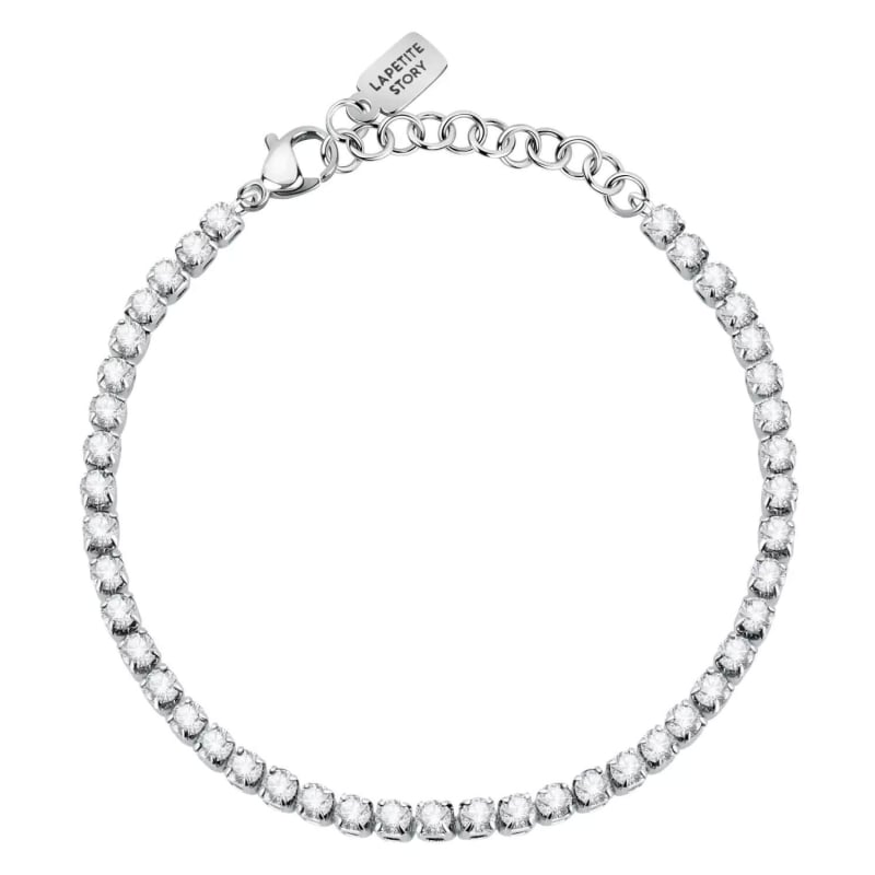 Elegantní ocelový náramek s krystaly Friendship LPS05ARR74 La Petite Story