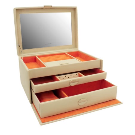 Moderní béžová šperkovnice Boho 20133-1 Friedrich Lederwaren