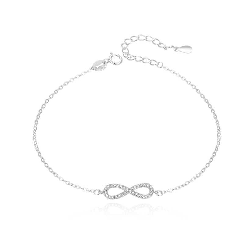 Módní stříbrný náramek nekonečno AGB589/21 Beneto Módní stříbrný náramek nekonečno AGB589/21 Beneto