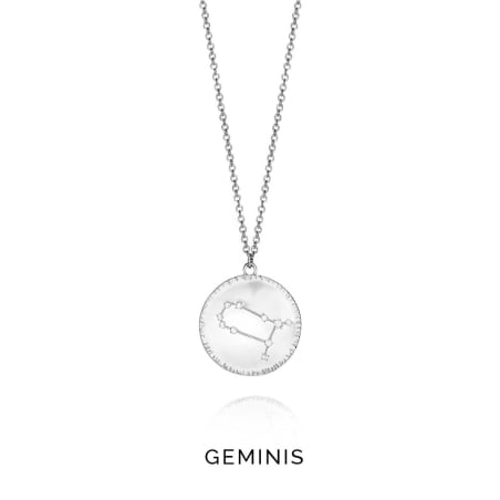 Stříbrný náhrdelník znamení Blíženci Horoscopo 61014C000-38G Viceroy