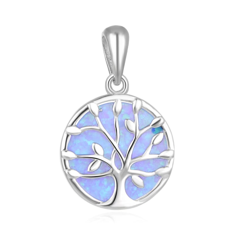 Stříbrný přívěsek s opálem Strom života AGH131L Beneto Stříbrný přívěsek s opálem Strom života AGH131L Beneto