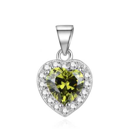 Stříbrný přívěsek třpytivé srdce AGH269 Beneto