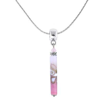 Něžný náhrdelník Good Mood s perlou Lampglas NPR24 Lampglas