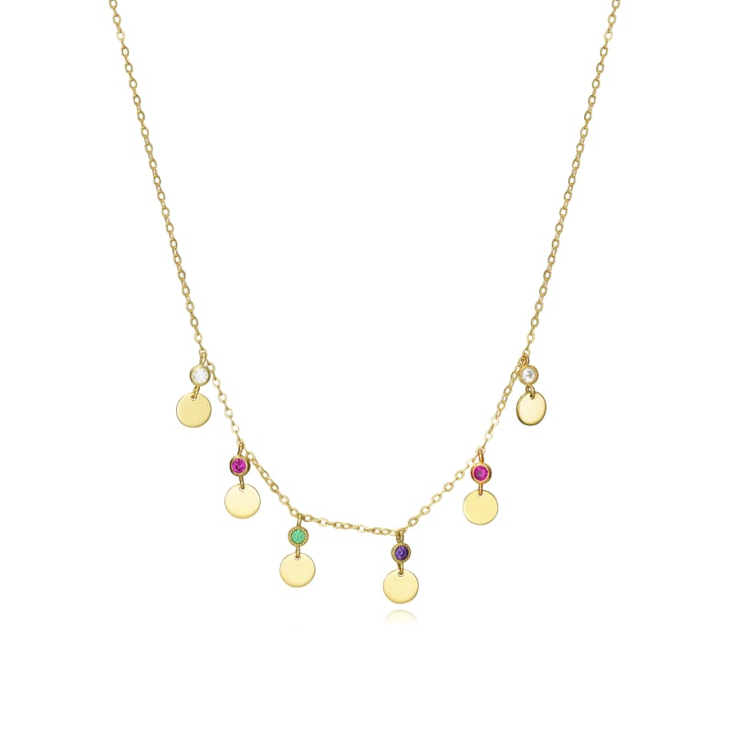 Pozlacený náhrdelník s přívěsky Trend 13006C100-59 Viceroy Pozlacený náhrdelník s přívěsky Trend 13006C100-59 Viceroy