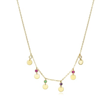 Pozlacený náhrdelník s přívěsky Trend 13006C100-59 Viceroy