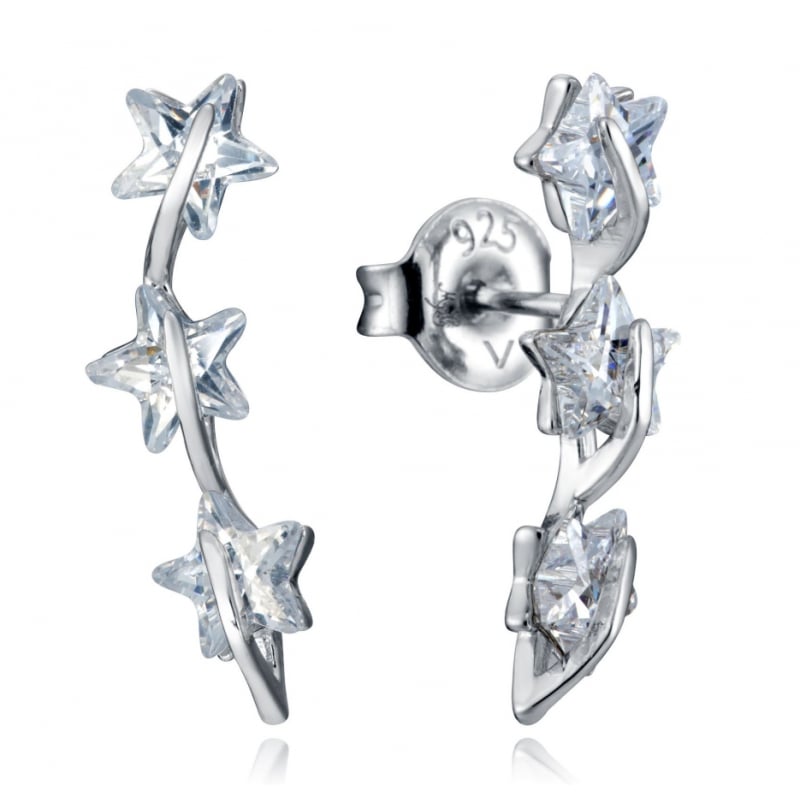 Podélné stříbrné náušnice Hvězdičky Trend 13003E000-30 Viceroy Podélné stříbrné náušnice Hvězdičky Trend 13003E000-30 Viceroy