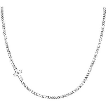 Ocelový náhrdelník s křížem Cross SKR62 Morellato