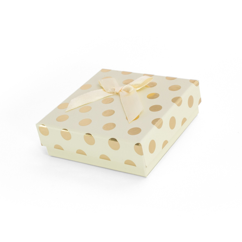 Krémová dárková krabička se zlatými puntíky KP6-9 Beneto Exclusive Krémová dárková krabička se zlatými puntíky KP6-9 Beneto Exclusive