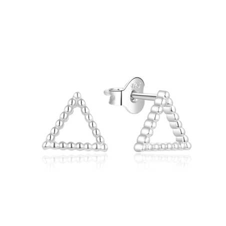 Minimalistické stříbrné náušnice AGUP733L Beneto
