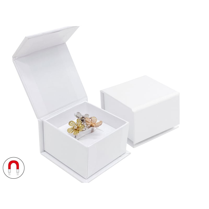 Bílá dárková krabička na prsten nebo náušnice VG-3/AW Jk Box Bílá dárková krabička na prsten nebo náušnice VG-3/AW Jk Box