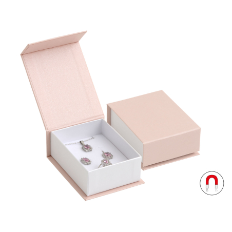Pudrově růžová dárková krabička na soupravu šperků VG-6/A5/A1 Jk Box