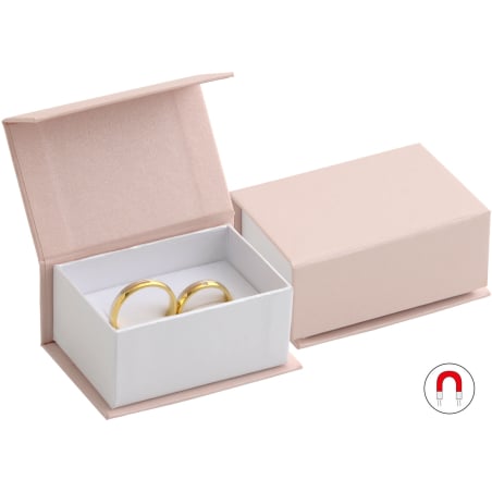 Pudrově růžová dárková krabička na snubní prsteny VG-7/A5/A1 Jk Box