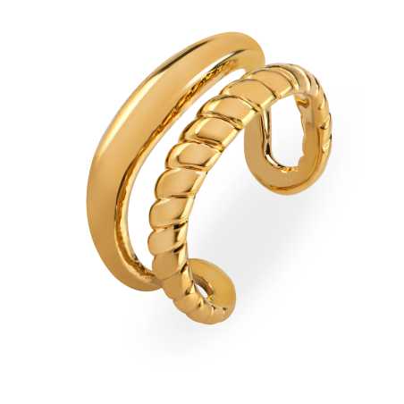 Luxusní navlékací single náušnice VAABE6011G-PET Troli