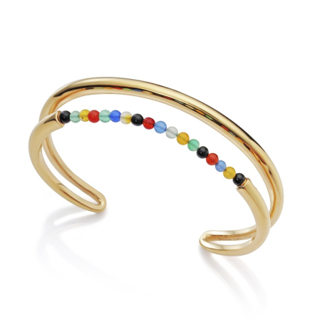 Elegantní pozlacený náramek s korálky Chic 15136P01019 Viceroy