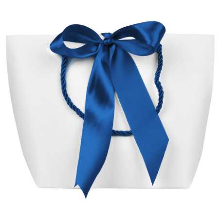 Dárková taška s modrou stuhou M Troli