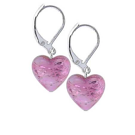 Romantické náušnice Sakura Flower s ryzím stříbrem v perlách Lampglas ELH35 Lampglas