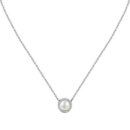Elegantní stříbrný náhrdelník s perlou Perla SAER49 Morellato