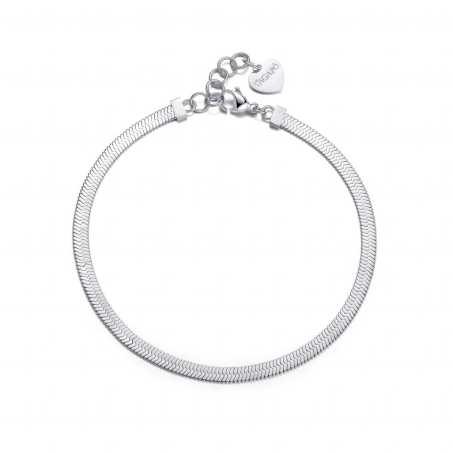 Jemný ocelový náramek na nohu Chunky SHK15 S Agapo