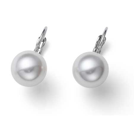 Elegantní náušnice s perlami Good 23023R Oliver Weber / Rozměr: 1,9 x 1,2 cm