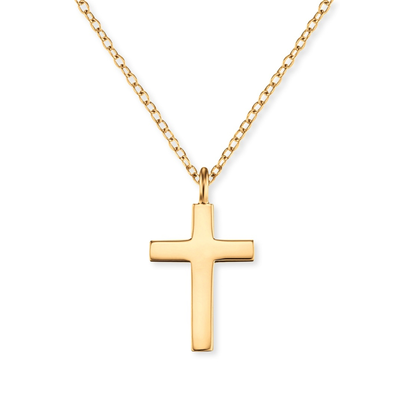 Pozlacený náhrdelník s křížkem ERN-LILCROSS-G (řetízek, přívěsek) Engelsrufer Pozlacený náhrdelník s křížkem ERN-LILCROSS-G (řetízek, přívěsek) Engelsrufer