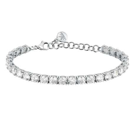 Nadčasový stříbrný náramek se zirkony Tesori SAIW124 Morellato