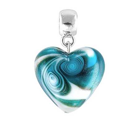 Jedinečný přívěsek Azure Storm z perly Lampglas S19 Lampglas