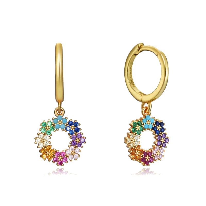 Půvabné pozlacené náušnice kruhy Trend 13049E100-39 Viceroy