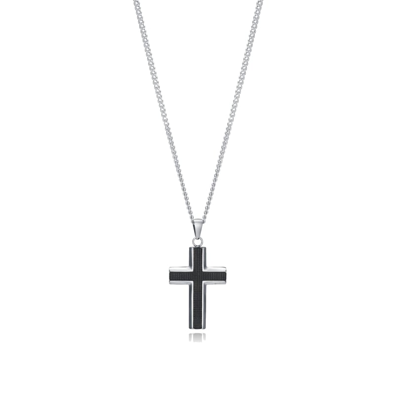 Stylový pánský náhrdelník s křížkem Magnum 75299C01010 Viceroy