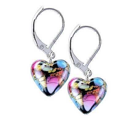 Nepřehlédnutelné náušnice Crazy Love s 24karátovým zlatem v perlách Lampglas ELH21 Lampglas