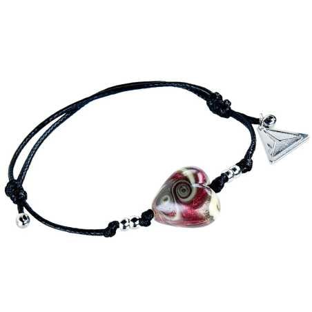 Nádherný náramek Raspberry Kiss s perlou Lampglas BLH33 Lampglas
