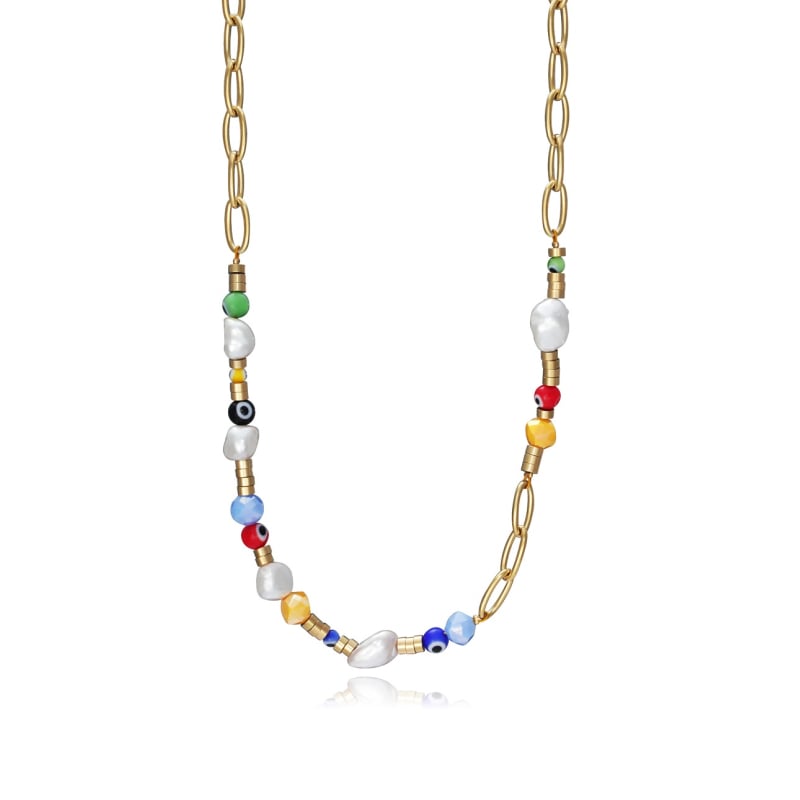 Veselý pozlacený náhrdelník Kiss 1392C01019 Viceroy Veselý pozlacený náhrdelník Kiss 1392C01019 Viceroy