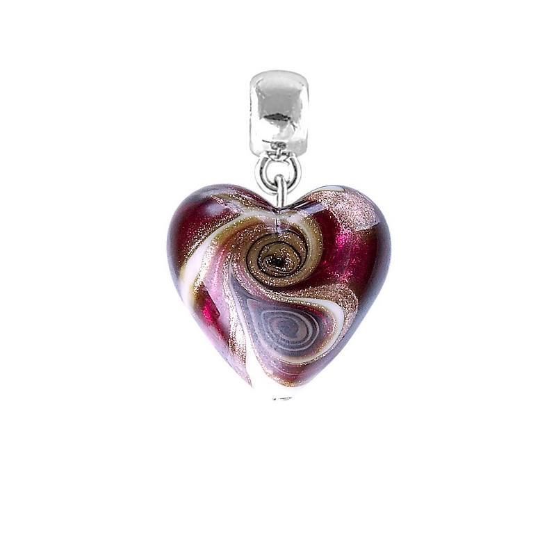 Nádherný přívěsek Raspberry Kiss s perlou Lampglas S33 Lampglas