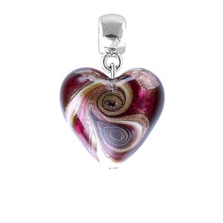 Nádherný přívěsek Raspberry Kiss s perlou Lampglas S33 Lampglas