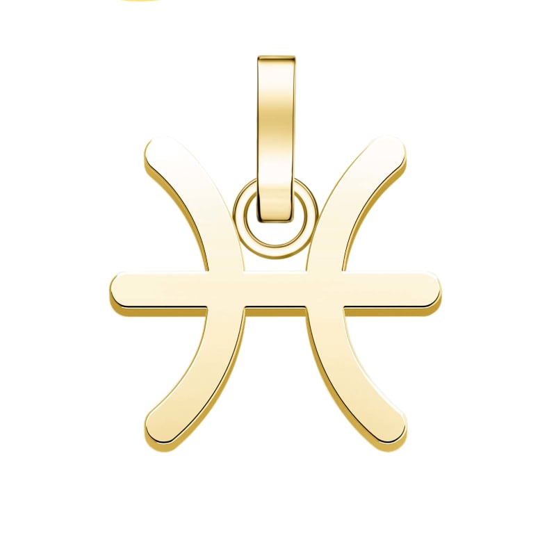 Pozlacený přívěsek Ryby The Pendant PE-Gold-Pisces-S Rosefield