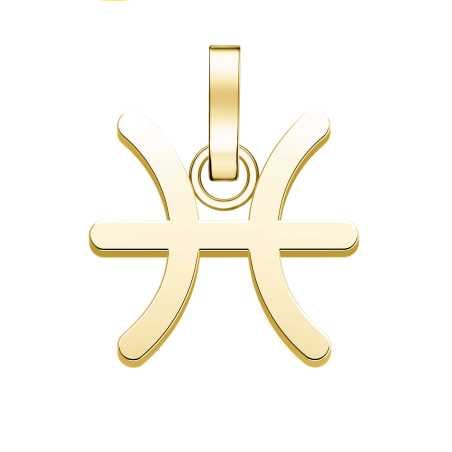 Pozlacený přívěsek Ryby The Pendant PE-Gold-Pisces-S Rosefield