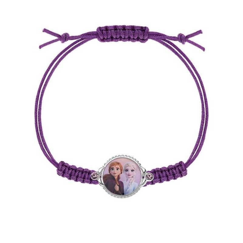 Půvabný textilní náramek Anna a Elsa Frozen BS00003SRAL Disney