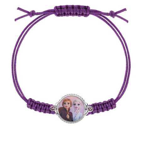 Půvabný textilní náramek Anna a Elsa Frozen BS00003SRAL Disney