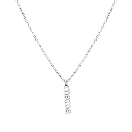 Ocelový náhrdelník s přívěskem Mama VEDN0451S Troli