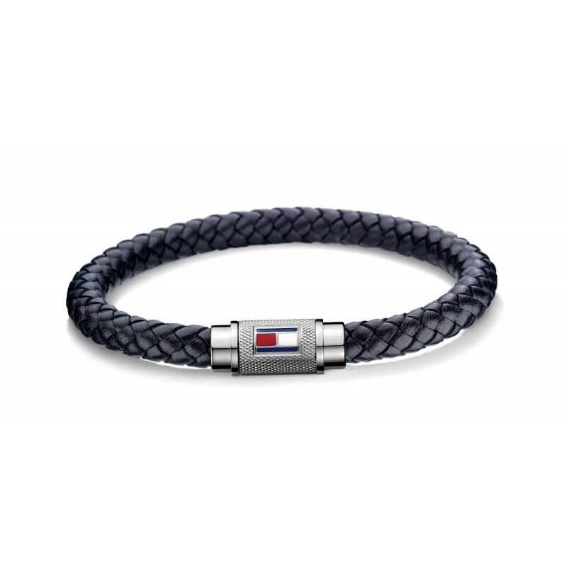 Trendy tmavě modrý kožený náramek TH2701000 Tommy Hilfiger Trendy tmavě modrý kožený náramek TH2701000 Tommy Hilfiger