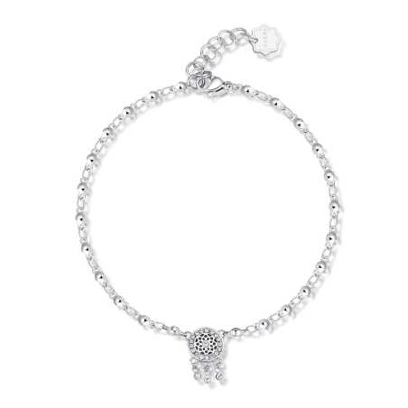 Slušivý ocelový náramek na kotník Chakra BHKA001 Brosway