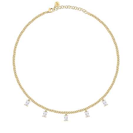 Elegantní pozlacený náhrdelník s přívěsky Baguette SAVP01 Morellato