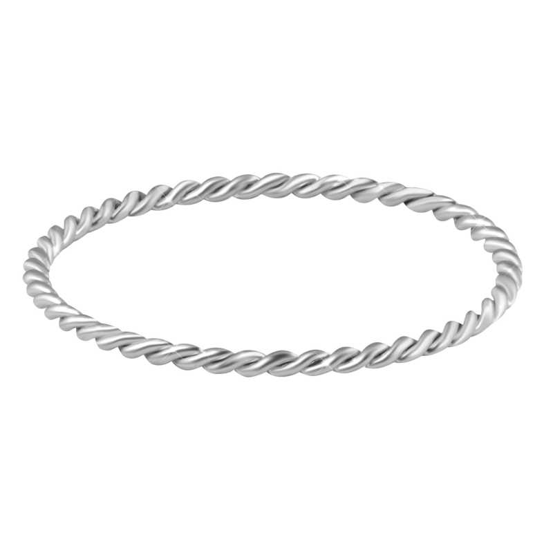 Minimalistický prsten z oceli Silver Troli / Obvod: 61 mm - 61 mm Minimalistický prsten z oceli Silver Troli / Obvod: 61 mm - 61 mm