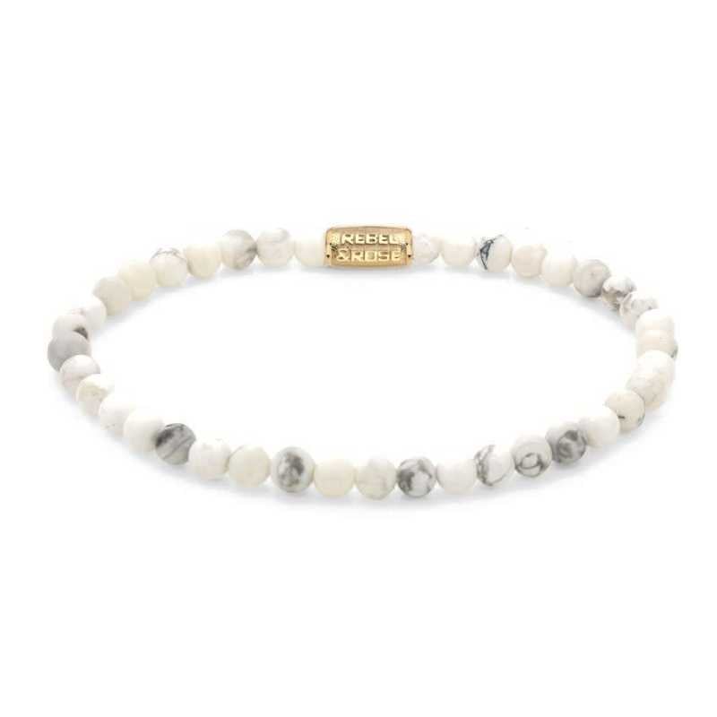 Korálkový náramek Virgin White Gold RR-40112-G Rebel&Rose / Rozměr: 15 cm - XS Korálkový náramek Virgin White Gold RR-40112-G Rebel&Rose / Rozměr: 15 cm - XS