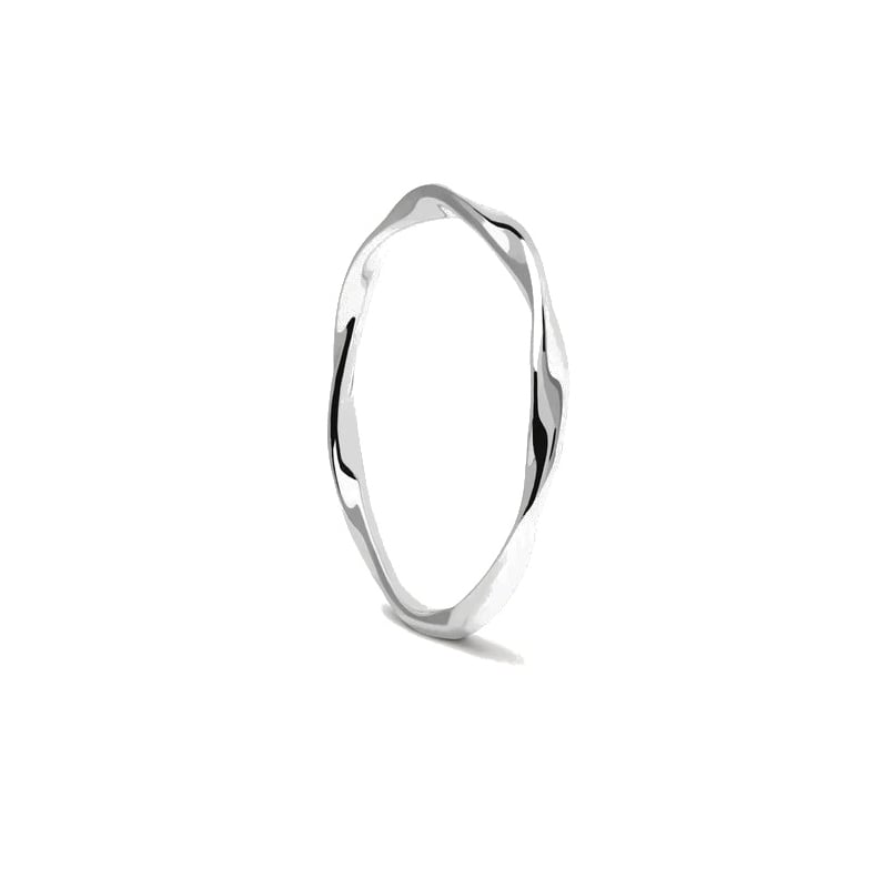 Minimalistický stříbrný prsten SPIRAL Silver AN02-804 Pdpaola / Obvod: 52 mm - 52 mm