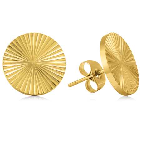 Pozlacené peckové náušnice VAAJDE201366G Troli