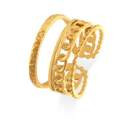 Stylový nastavitelný prsten z oceli Troli