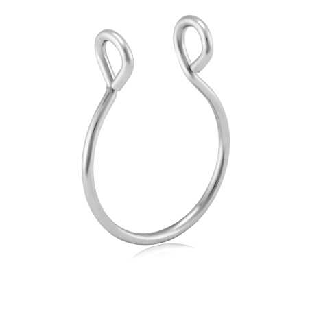 Falešný ocelový kroužek (septum) do nosu VSE6016S-PET Troli