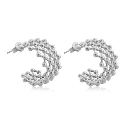 Výrazné ocelové náušnice kruhy VAAXF216S Troli