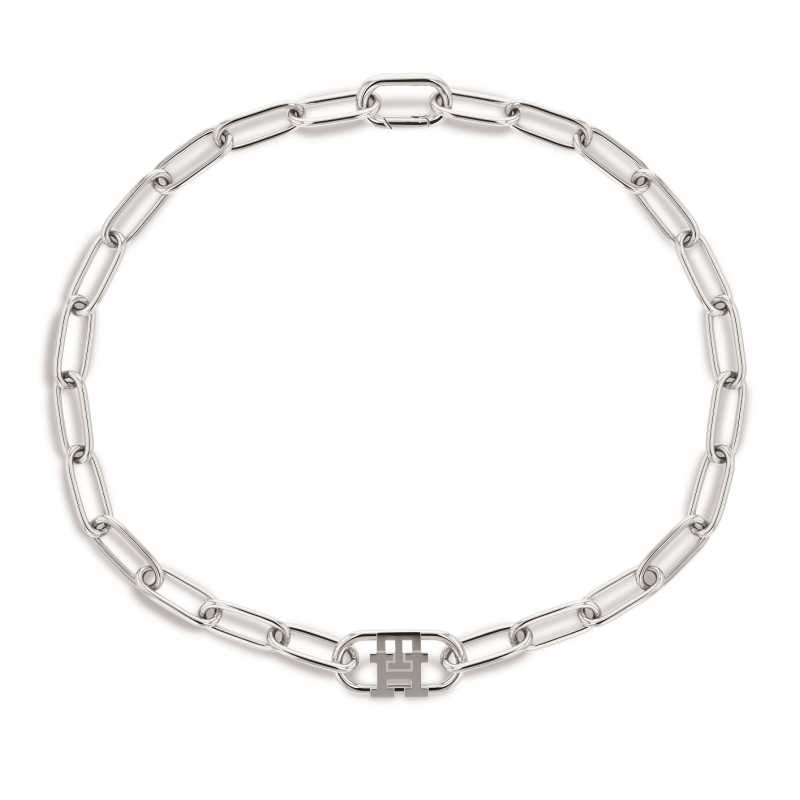 Módní ocelový náhrdelník Monogram 2780726 Tommy Hilfiger Módní ocelový náhrdelník Monogram 2780726 Tommy Hilfiger